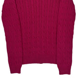 Ralph Lauren Sport Sweater - Large Pink Cotton