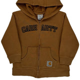 Age 4 Carhartt Hoodie - XS Brown Cotton
