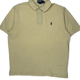 Polo By Ralph Lauren Polo Shirt - Large Yellow Cotton
