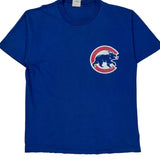 Chicago Cubs Majestic Mlb T-Shirt - Large Blue Cotton