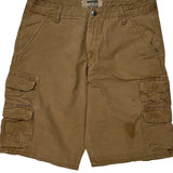 Wrangler Cargo Shorts - 34W 10L Brown Cotton