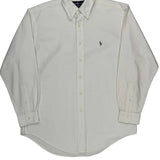 Ralph Lauren Shirt - Medium White Cotton