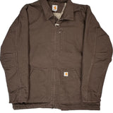 Carhartt Tall Jacket - 2XL Brown Cotton
