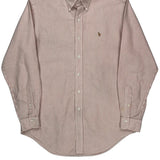 Ralph Lauren Striped Shirt - Medium Red Cotton