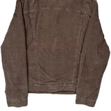 Wrangler Sherpa Lined Cord Jacket - Large Brown Corduroy