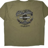 Motorcycles Harley Davidson Graphic T-Shirt - XL Khaki Cotton