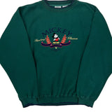 Disney Mickey & Co. Cartoon Sweatshirt - XL Green Polyester Blend
