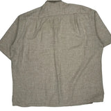 Nautica Short Sleeve Shirt - XL Beige Linen Blend