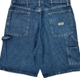 Wrangler Carpenter Shorts - 34W 10L Blue Cotton
