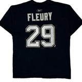 Pittsburgh Penguins Reebok Nhl T-Shirt - Large Black Cotton