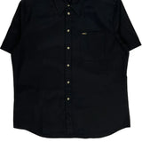 Lee Short Sleeve Shirt - XL Black Cotton