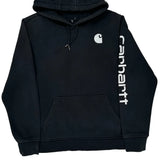 Carhartt Spellout Hoodie - XL Black Cotton