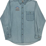 Wrangler Denim Shirt - XL Light Wash Cotton