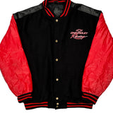 Chevrolet Racing Steve & Barry Graphic Varsity Jacket - Large Black Acrylic