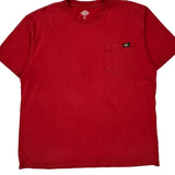 Dickies T-Shirt - XL Red Cotton