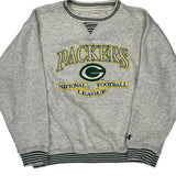 Packers Logo Athletic Football Sweatshirt - XL Grey Cotton Blend