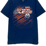 Edmonton Oilers Reebok T-Shirt - Medium Blue Cotton