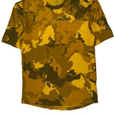 Adidas Camo Football Shirt - Small Yellow Polyester