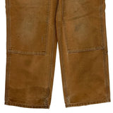 Made In USA Carhartt Double Knee Carpenter Pants - 31W 30L Brown Cotton
