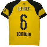 Borussia Dortmund Puma 2018-19 Home Football Shirt - Medium Yellow Polyester