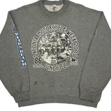 Laconia Motorcycle Week 2009 Jerzees Graphic Sweatshirt - Large Grey Polyester Blend