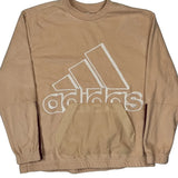 Adidas Spellout Fleece - Large Beige Cotton
