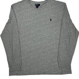 Polo By Ralph Lauren Long Sleeve T-Shirt - XL Grey Cotton Blend