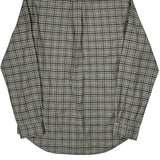 Slim Fit Ralph Lauren Checked Shirt - Large Grey Cotton