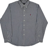 Ralph Lauren Checked Shirt - 2XL Blue Cotton