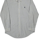 Ralph Lauren Checked Shirt - Medium White Cotton