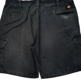 Dickies Cargo Shorts - 40W 10L Black Cotton