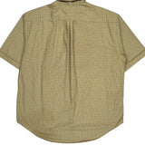Tommy Hilfiger Checked Short Sleeve Shirt - XL Yellow Cotton