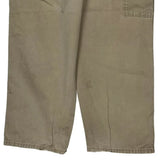 Wrangler Carpenter Trousers - 34W 27L Beige Cotton