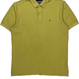 Tommy Hilfiger Slim Fit Polo Shirt - XL Yellow Cotton