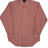 Blake Ralph Lauren Checked Shirt - Small Red Cotton