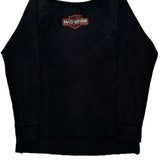 Harley Davidson Graphic Long Sleeve T-Shirt - Small Black Cotton