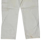 Dickies Double Knee Carpenter Trousers - 36W 30L White Cotton