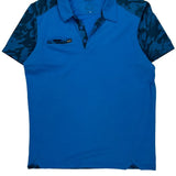 Oakley Camo Polo Shirt - Large Blue Polyester