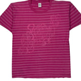 Unbranded Single Stitch T-Shirt - Medium Pink Cotton Blend