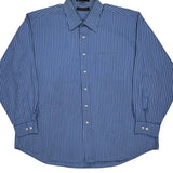 Tommy Hilfiger Striped Shirt - 2XL Blue Cotton