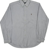 Ralph Lauren Striped Shirt - XL Blue Cotton
