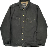 Walls Sherpa Lined Shirt Jacket - Large Black Cotton