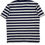 Polo By Ralph Lauren Striped T-Shirt - Medium Navy Cotton