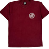 Skateboards Santa Cruz T-Shirt - Medium Burgundy Cotton