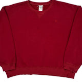 Russell Athletic Sweatshirt - XL Red Cotton Blend