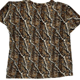 Fishing Graphic New York Clothing Camo T-Shirt - Small Brown Cotton