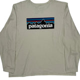 Patagonia Long Sleeve T-Shirt - 2XL Beige Cotton