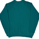 90S Blank Hanes Sweatshirt - Large Green Cotton Blend
