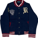 Age 6 Polo By Ralph Lauren Varsity Jacket - XS Navy Cotton