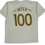 Age 12 Inter Milan Nike Football Football Shirt - Medium White Cotton